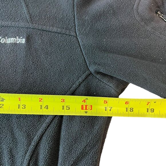 Columbia Full Zip Fleece Jacket Womens Sz. Medium Black Outdoor Gorpcore - Picture 10 of 14